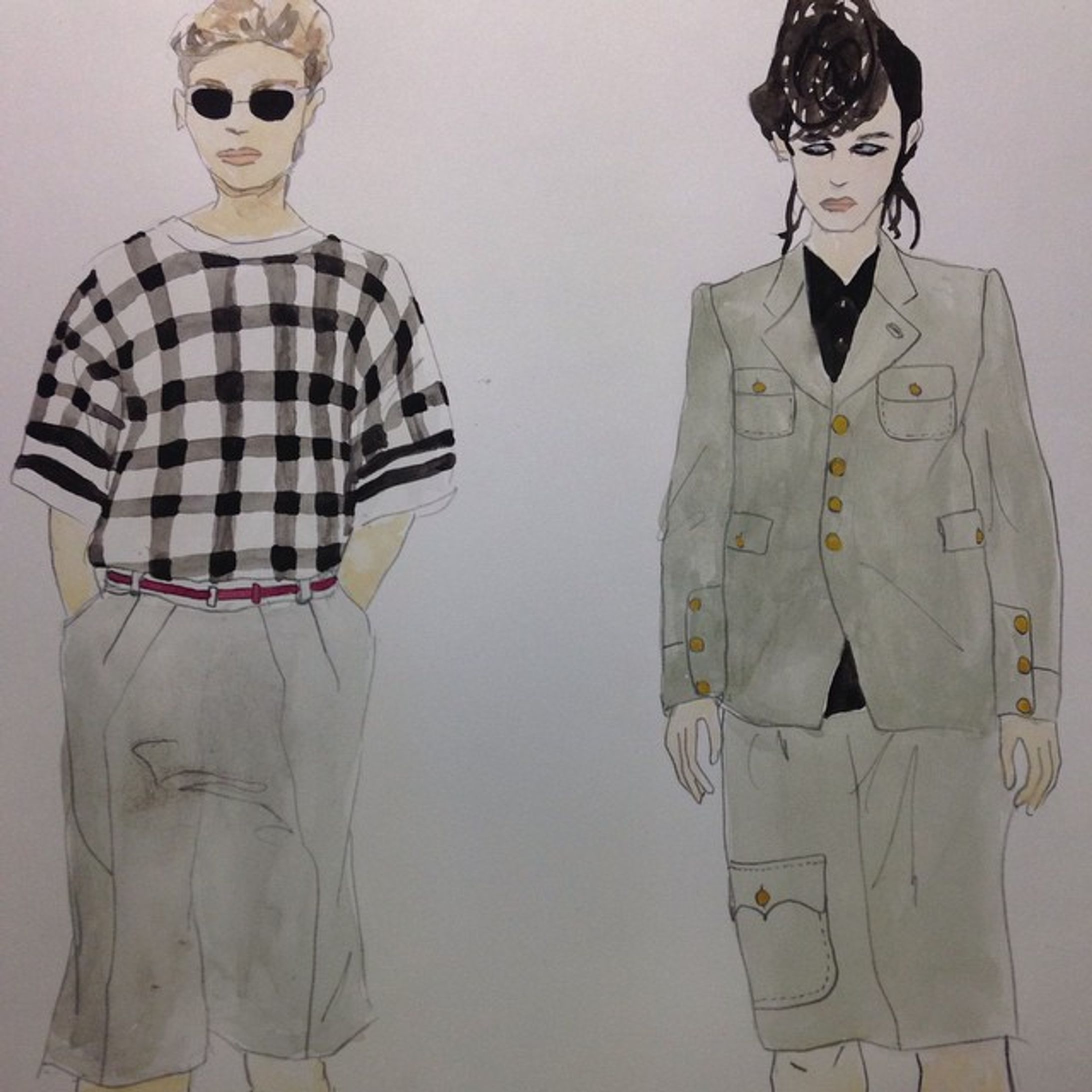 #15fw #fashion #mens #msgm #commesdesgarcons #commesdesgarconshommeplus #homme #uomo #collection #runway #ny #milano #paris #london #magazine #popeye #nyfw #vogue #ファッション #コレクション #秋冬 #ランウェイ #イラスト #アート #ファッションイラスト #メンズ #エムエスジーエム #ギャルソン #elliekubota #fsellie-1