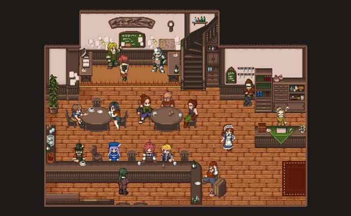 RPG風キャラクタースプライト