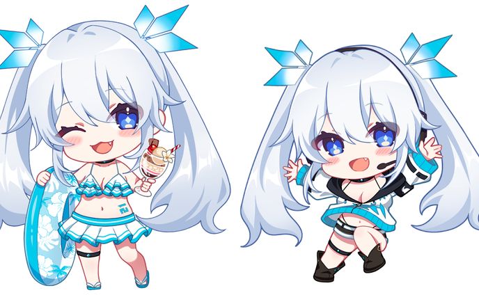 Vtuber「ツイリエル」SDイラスト