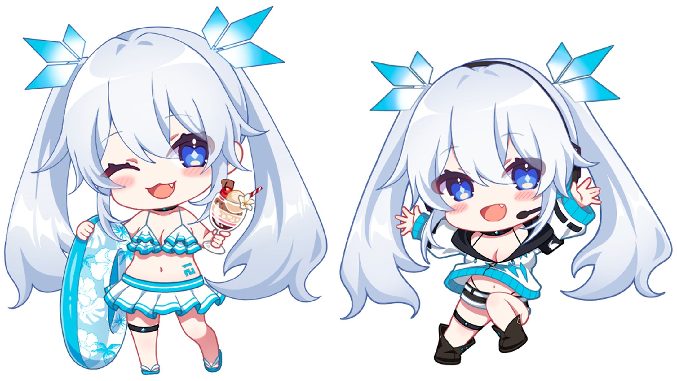 Vtuber「ツイリエル」SDイラスト-1