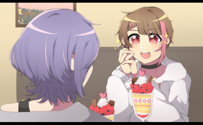 アニメスクショ風
