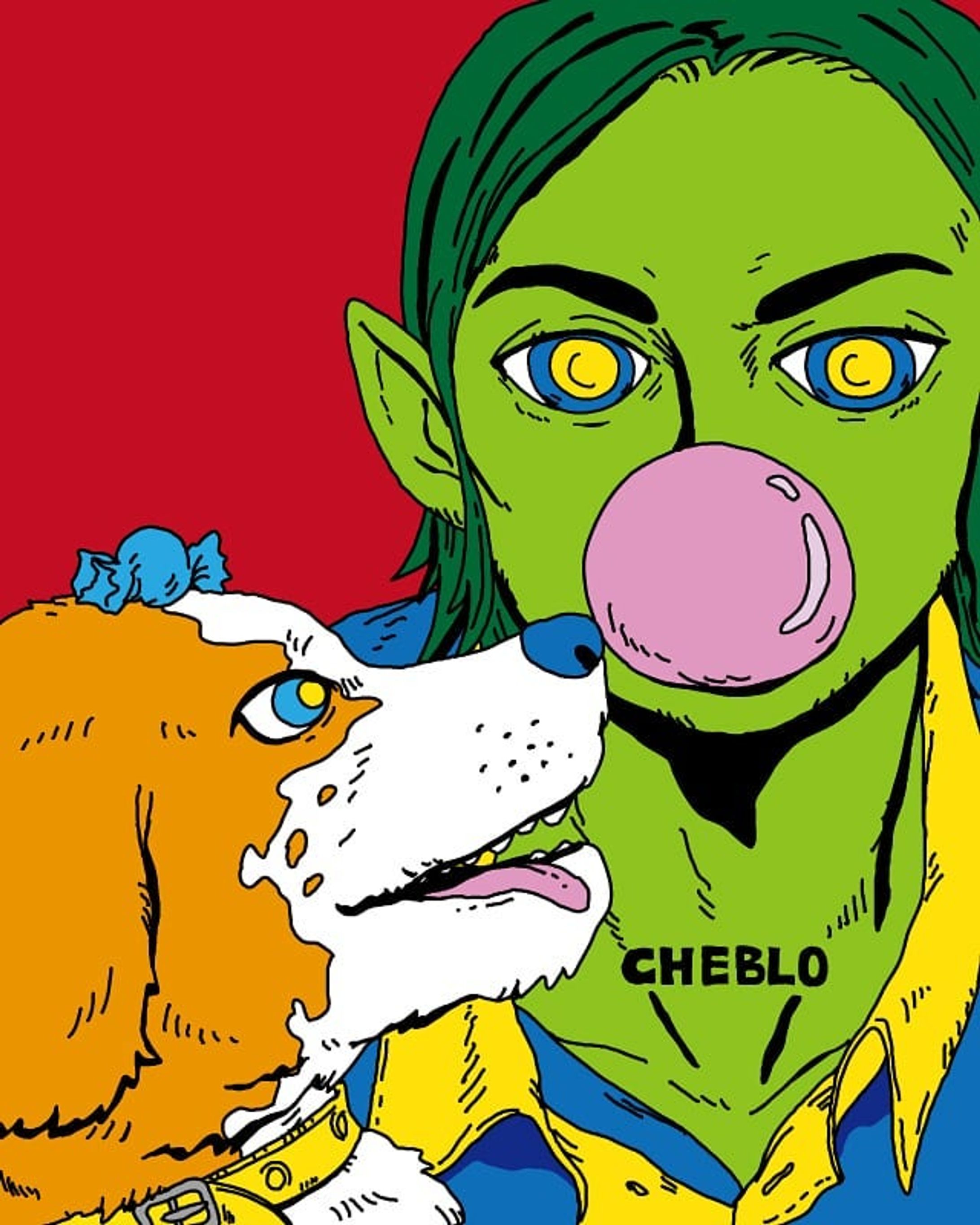 TODAYS
・
・
#illustration#illustrator#pic#絵#character#緑#green#man#boy#dog#犬#キャラクター#イラスト#イラストレーター#ガム#looks#cheblo#イヌ#風船ガム#長髪#男#ストリート#ファッション#street#red#blue#Good#image-1