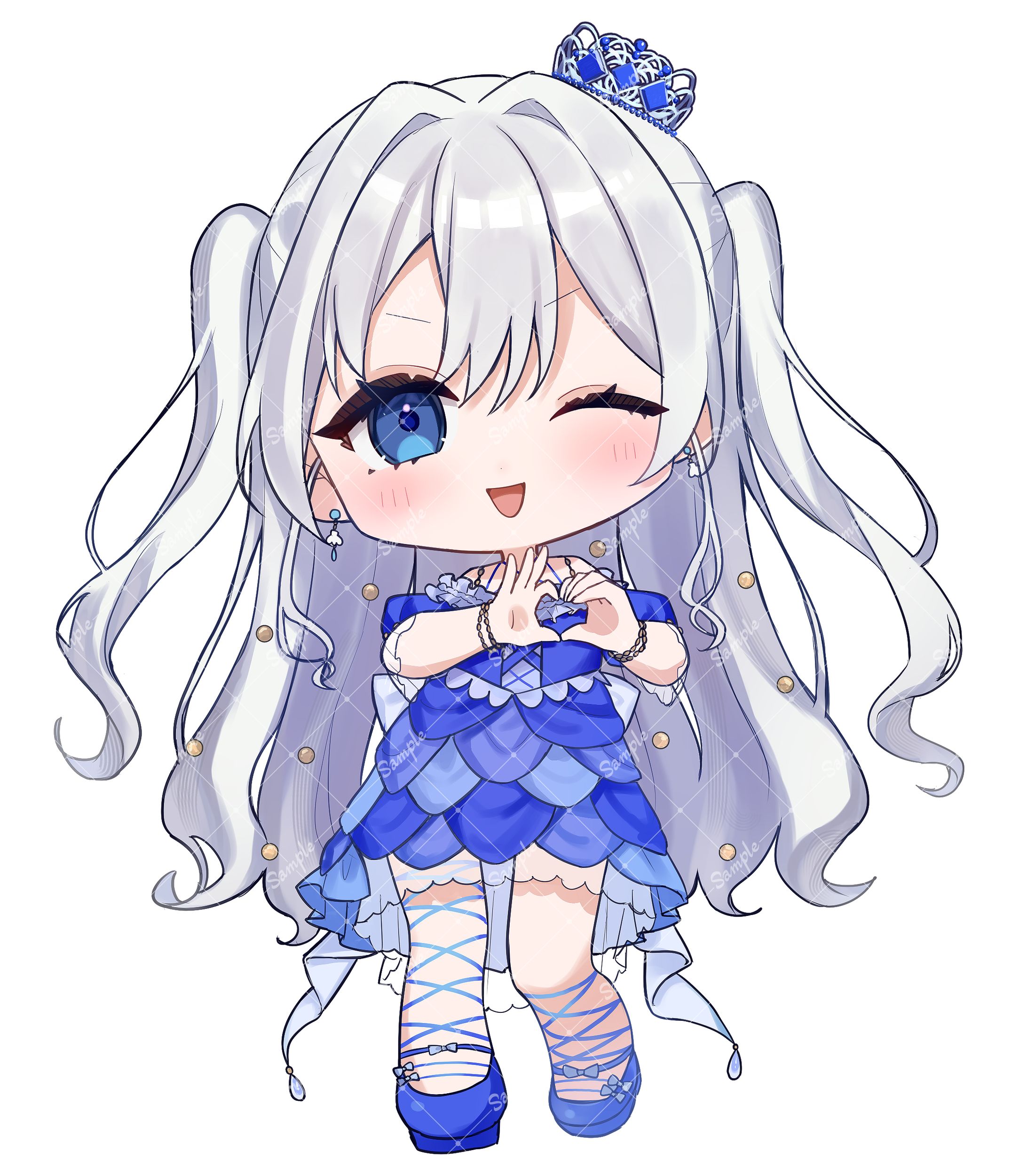 【お仕事】深海琥珀さまミニキャラ【個人様】-1