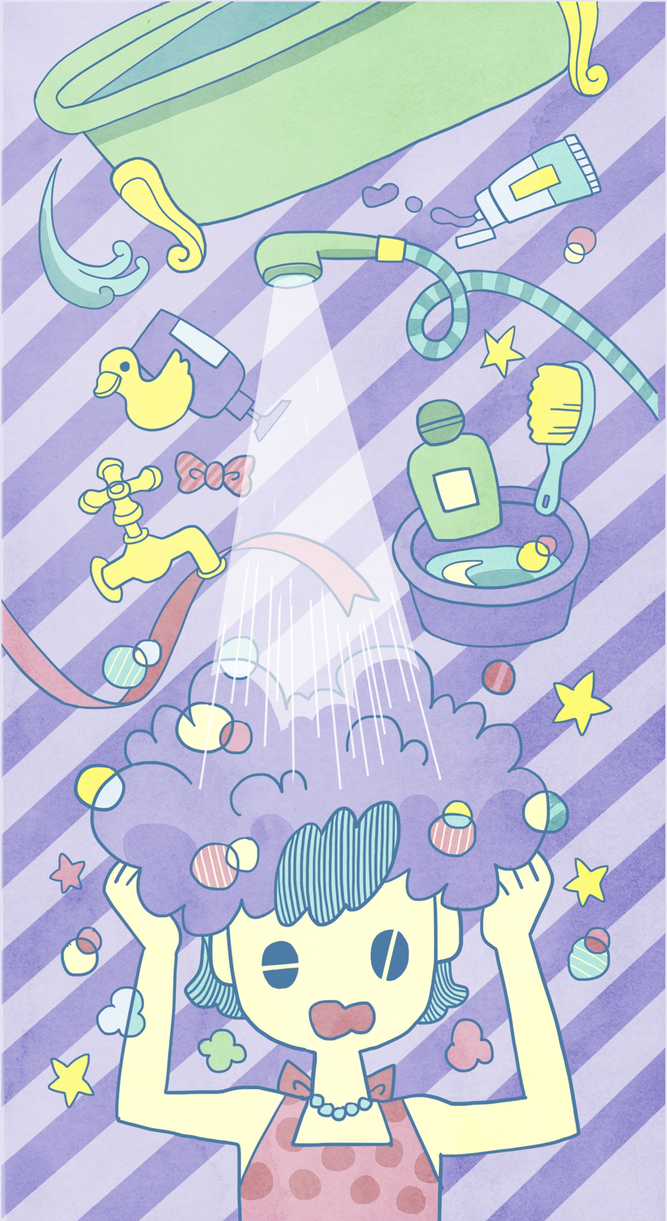 スマホカバーのためのイラストレーション１-1