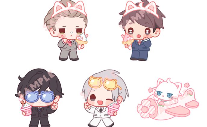 【お仕事】TVアニメ「新しい上司はど天然」グッズSDイラスト