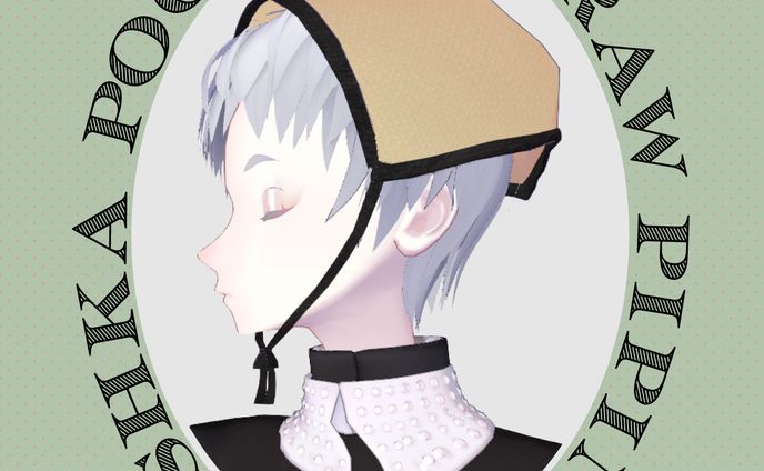 VRChat用アクセサリー・ヘア制作　※キャラクターモデルは私が制作したものではありません