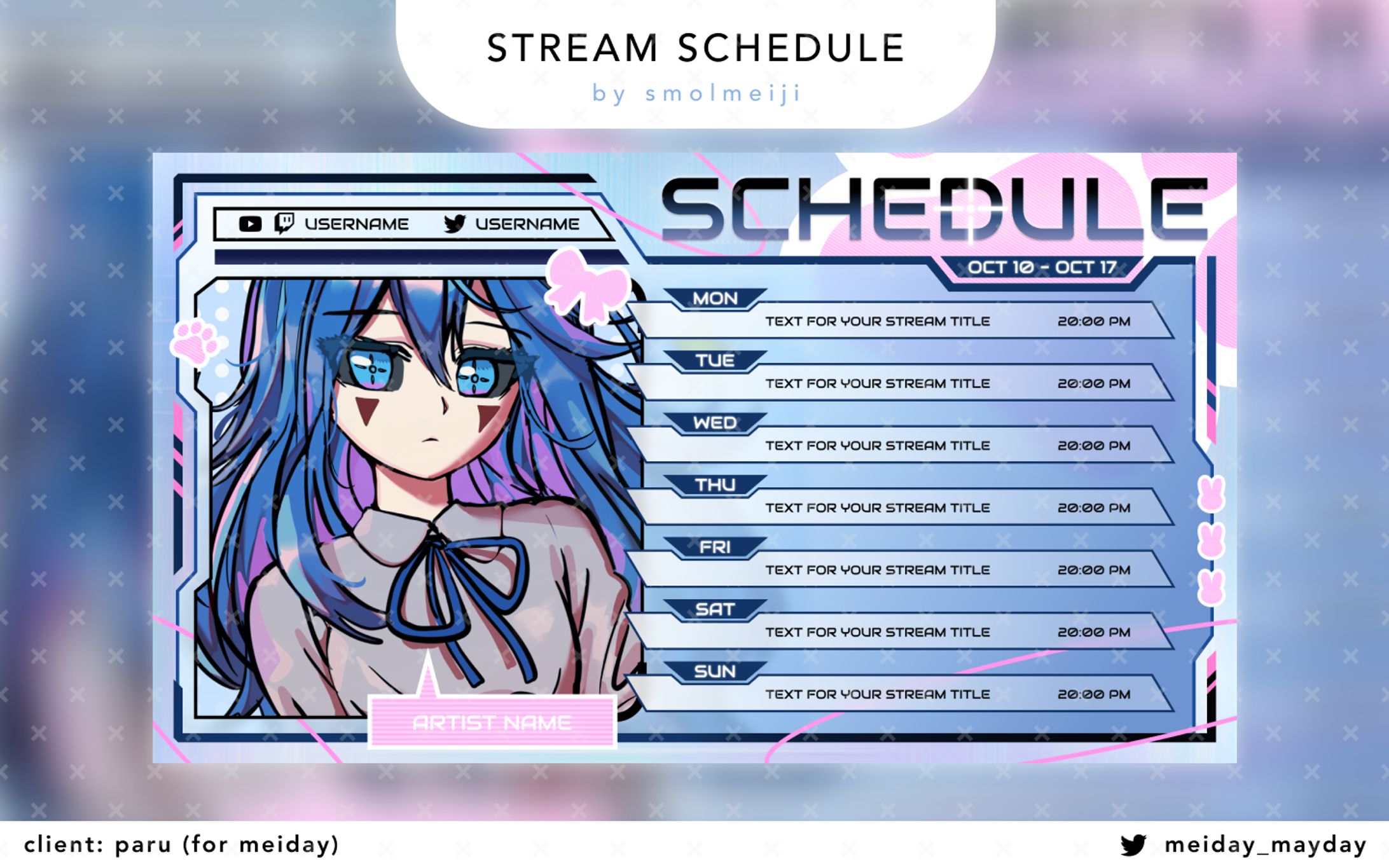 meiday's schedule-1