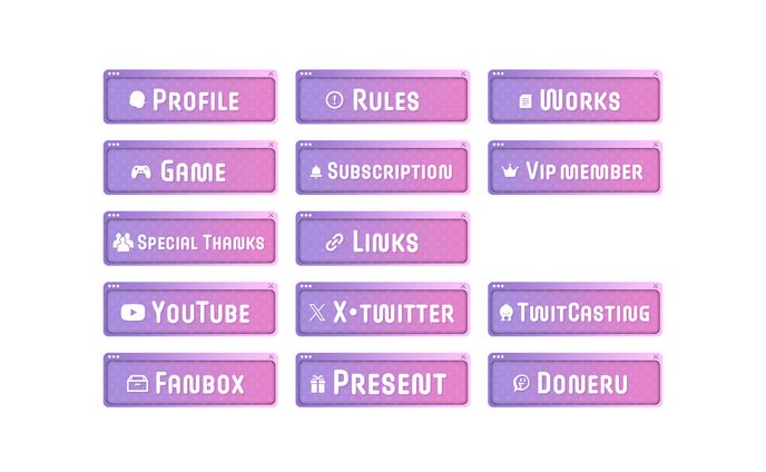 はなかなた様 Twitchパネル