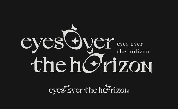 藤城嘘 個展「eyes over the horizon」ロゴデザイン