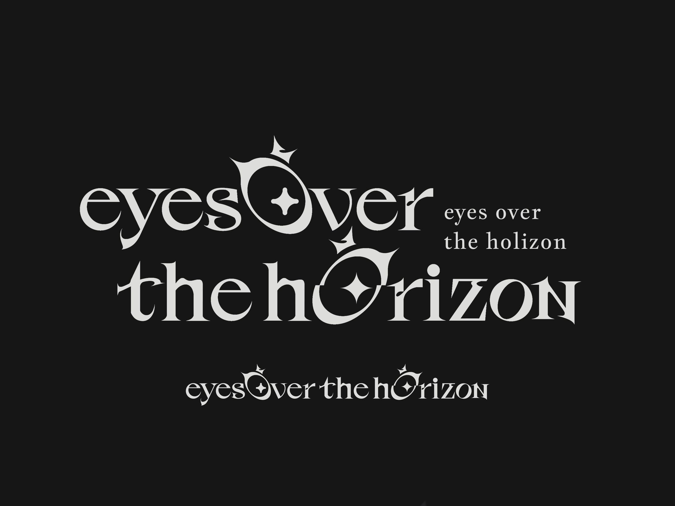 藤城嘘 個展「eyes over the horizon」ロゴデザイン-1