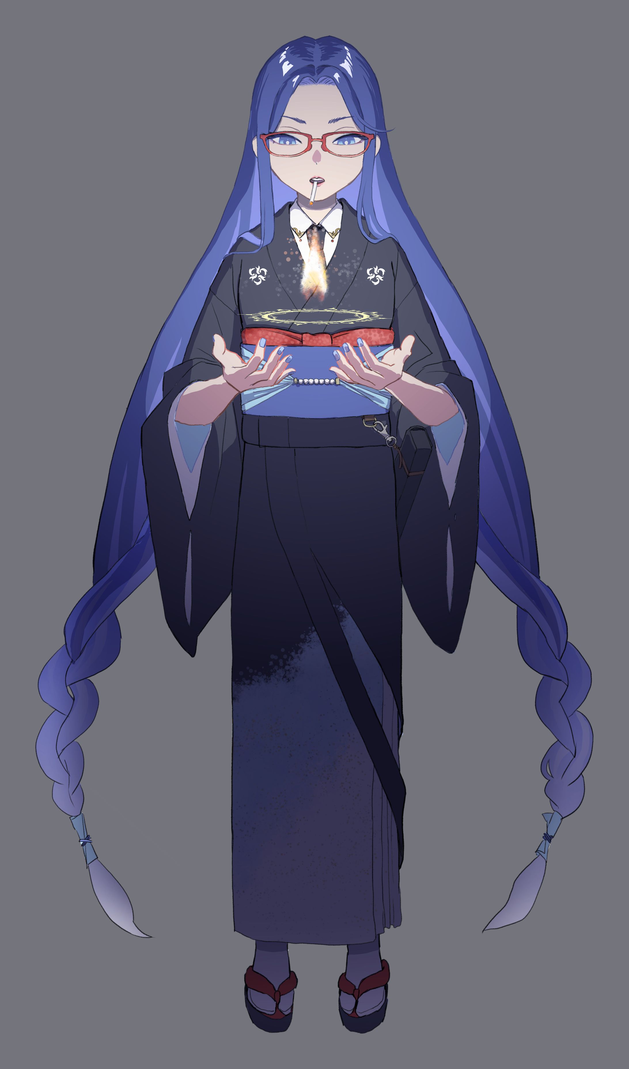 和服の女性-1