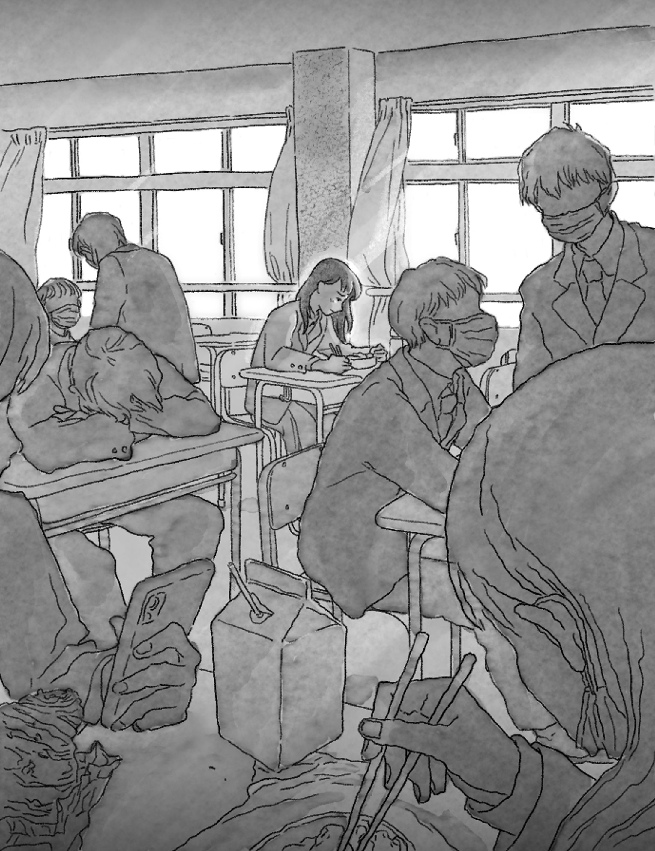 月刊『PHP』中学生のPHP作文甲子園 2022年1月号～12月号　挿絵-1