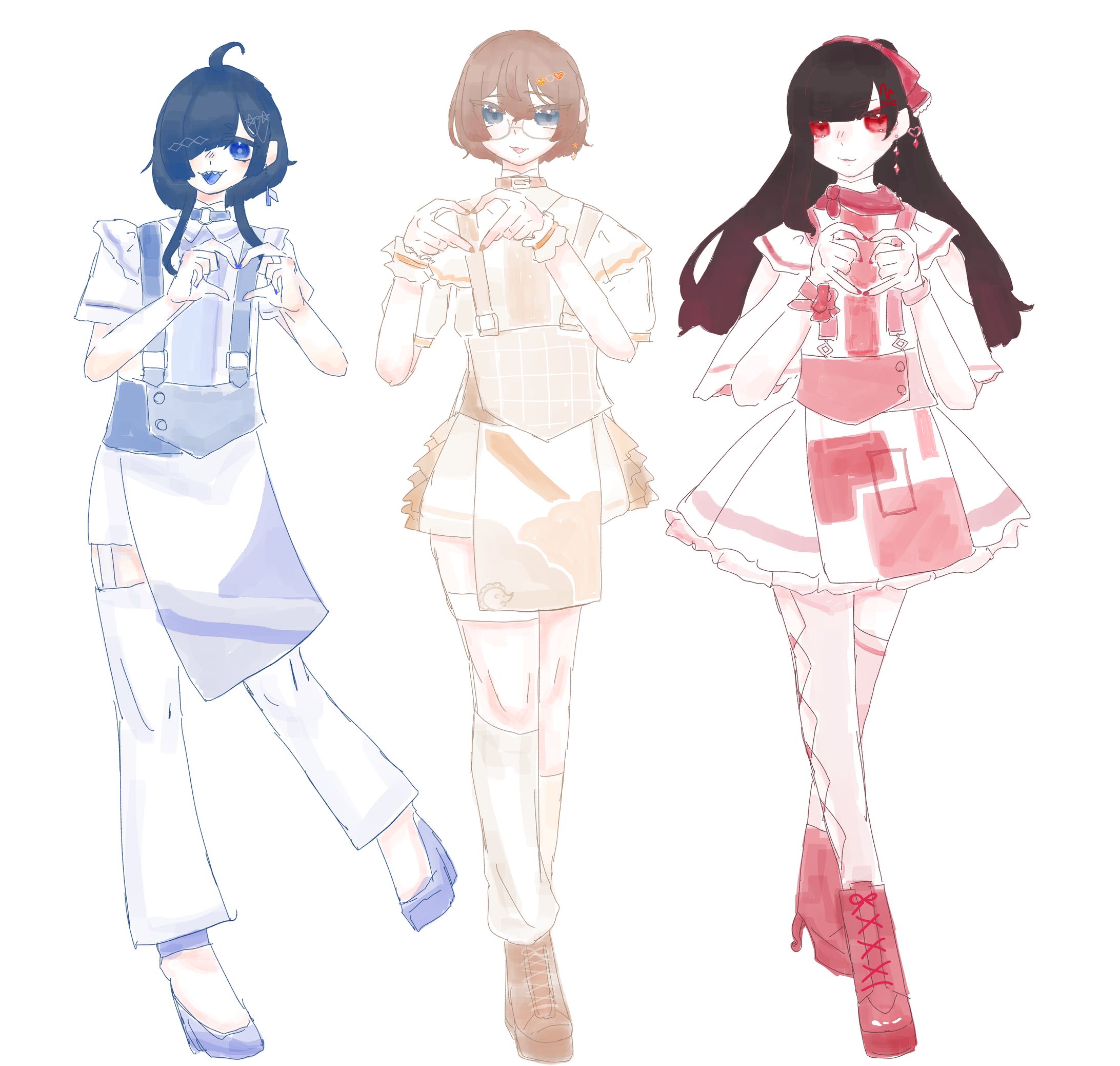 tetraKnight バレンタイン立ち絵 [趣味製作]-1