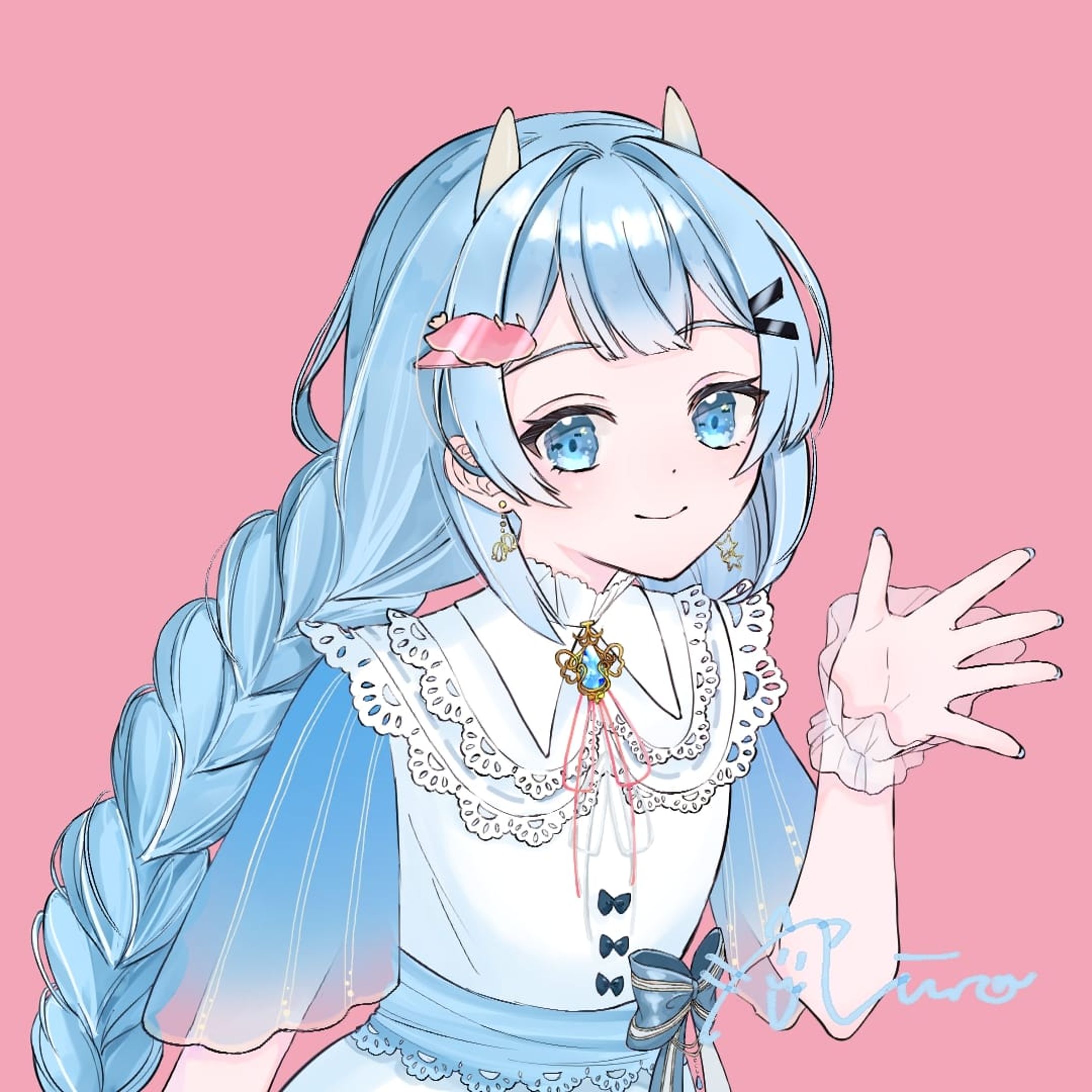 【仕事絵】バストアップイラスト-1