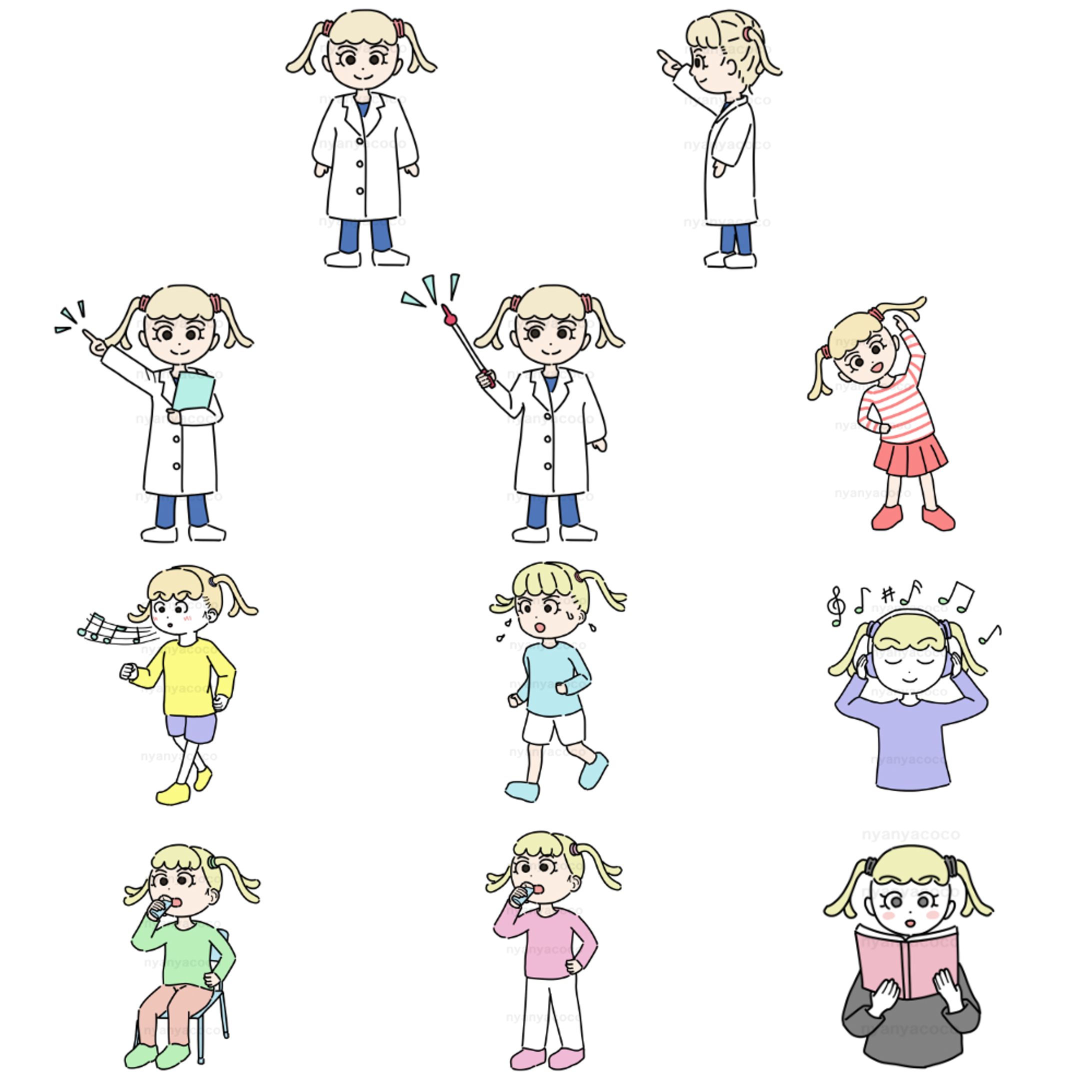 雑誌書籍挿絵サンプル　カラー-1