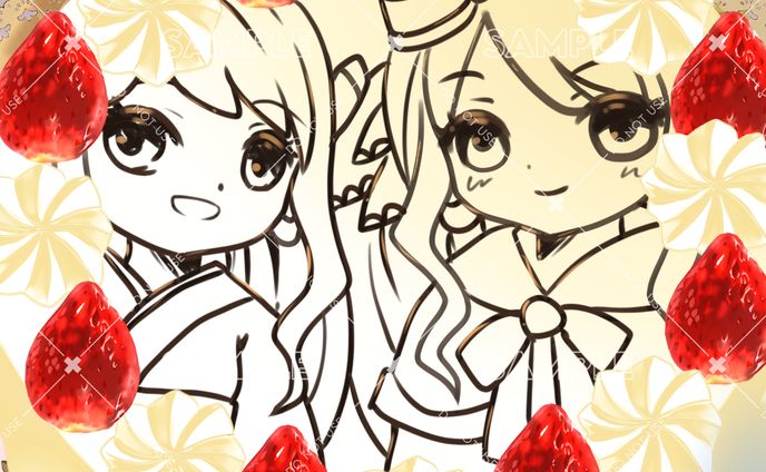 アイテムアイコンサンプル（チョコイラストのケーキ）