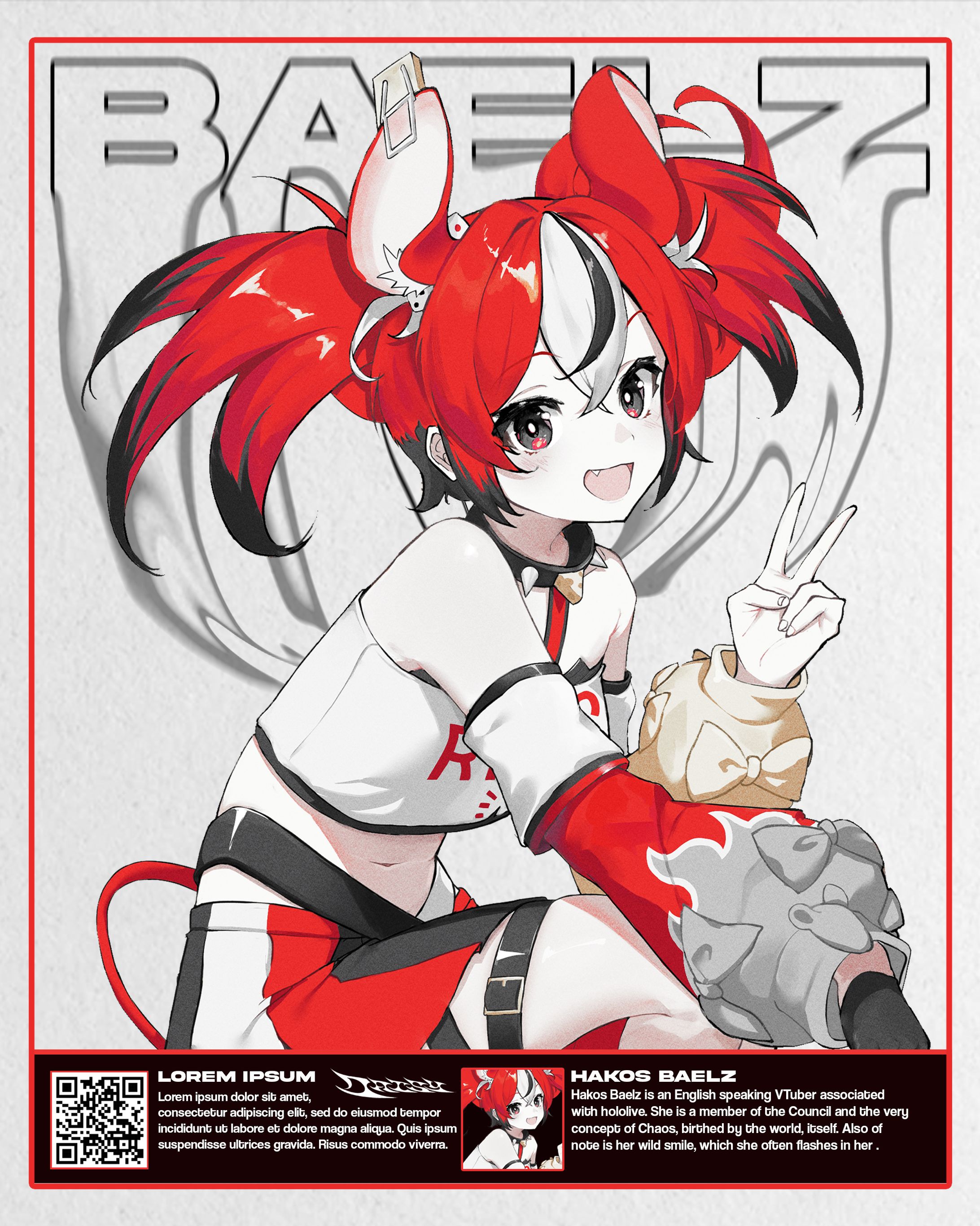 [Anime Poster Design] - Hakos Baelz-1