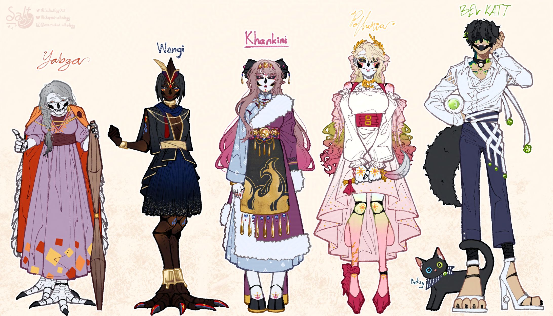 Reference Sheets, Clothing Design, Flat Colors-1