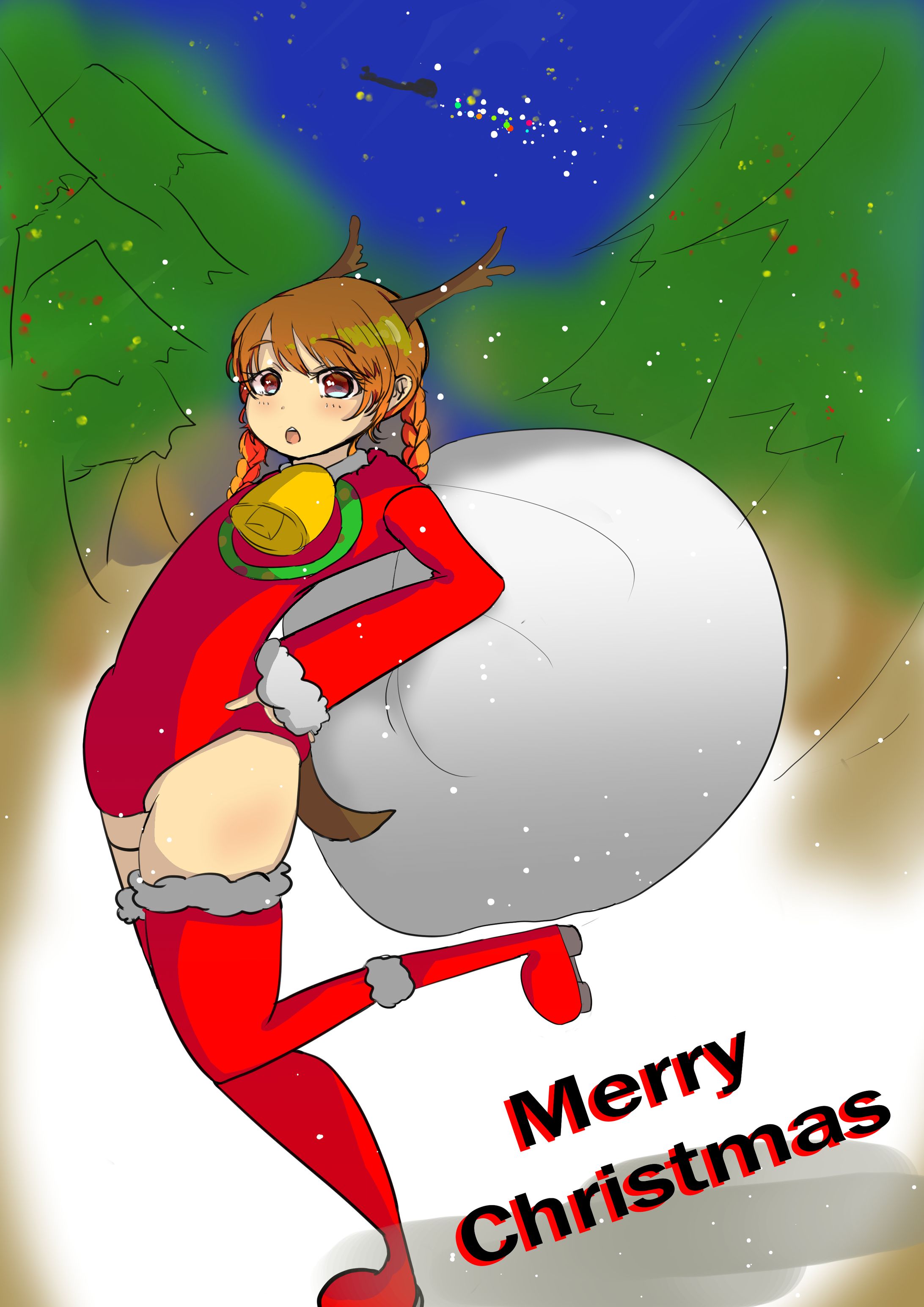 クリスマス絵　-1