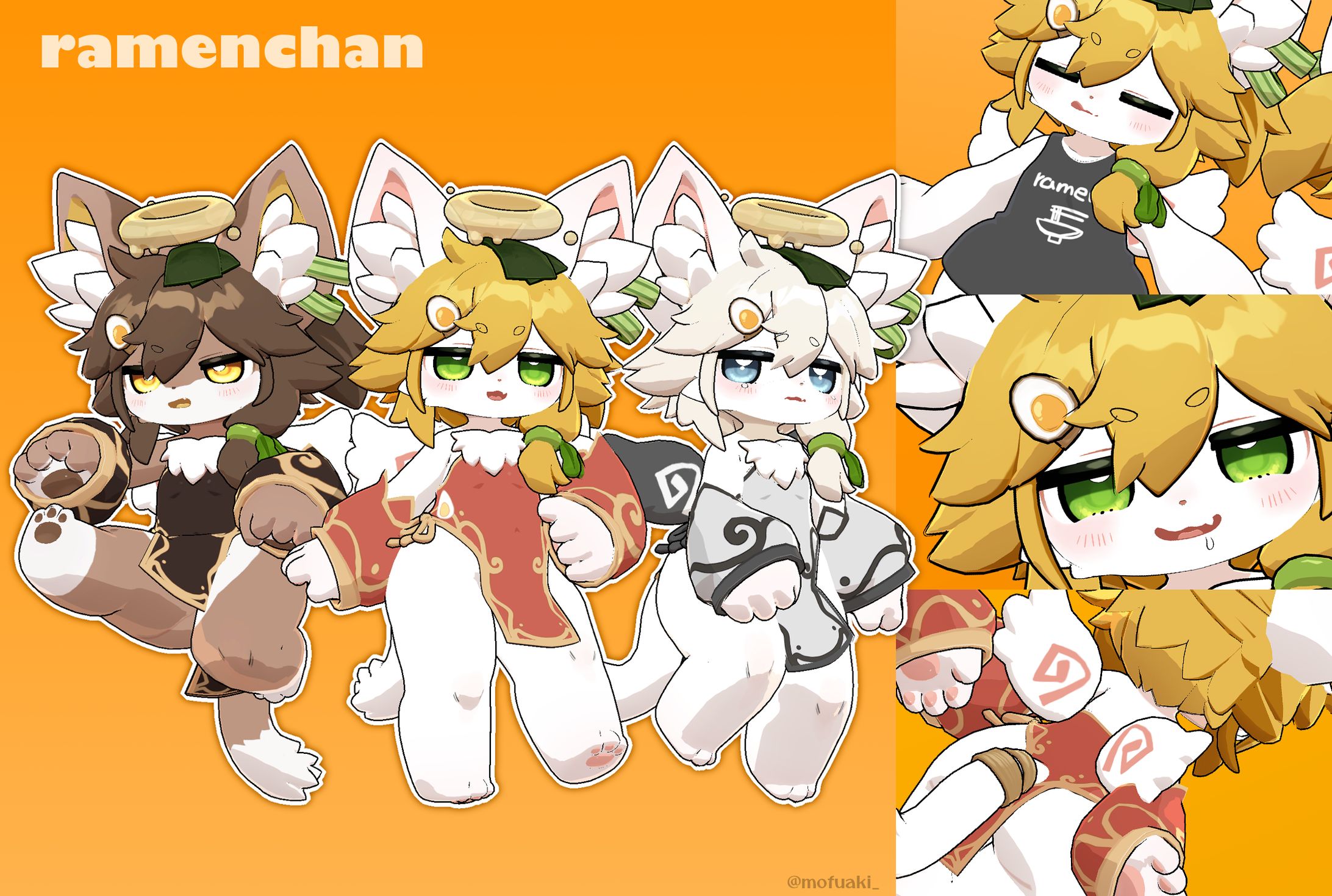 VRC向け販売3Dモデル「らめんちゃん-ramenchan-」-1