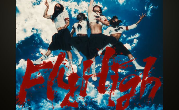 新しい学校のリーダーズ『Fly High』MV 筆文字