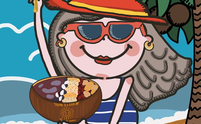 【work】 sunrise shack illust