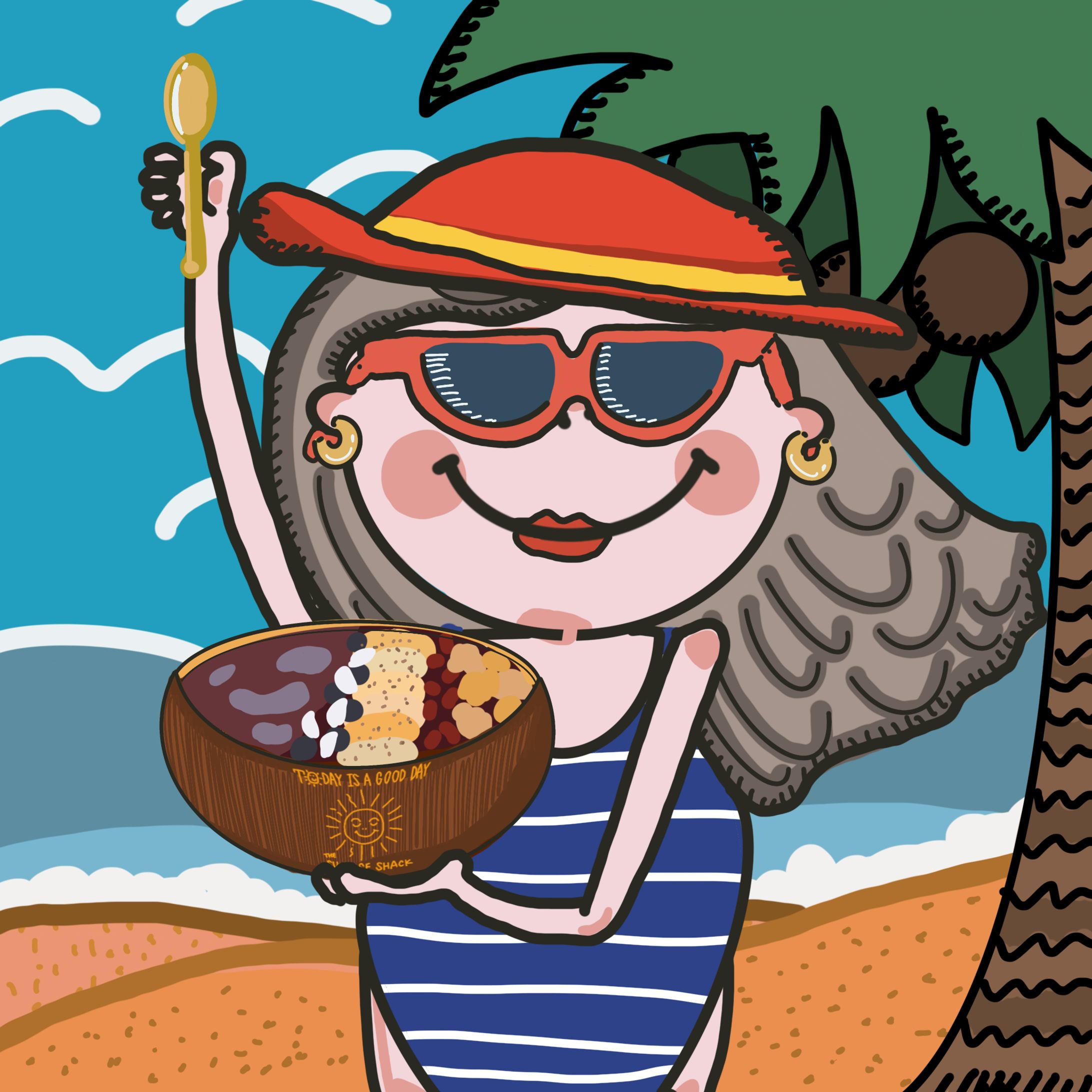 【work】 sunrise shack illust-1