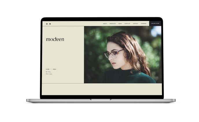 架空サイト　メガネブランド「modeen」