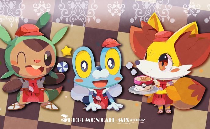 カフェミックス×🦔🦊🐸