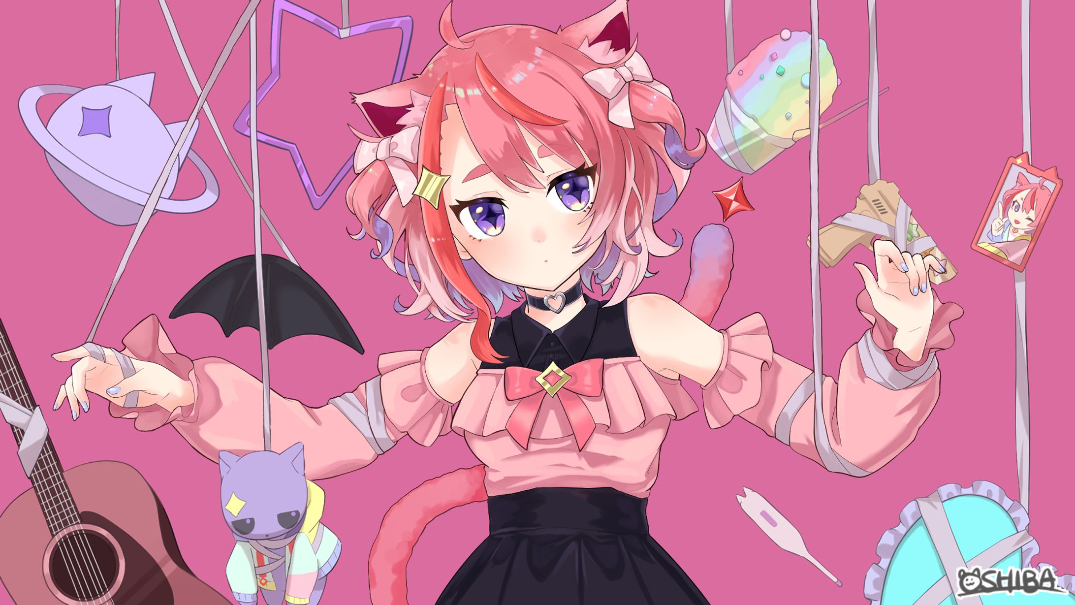 歌ってみた動画用イラスト-1