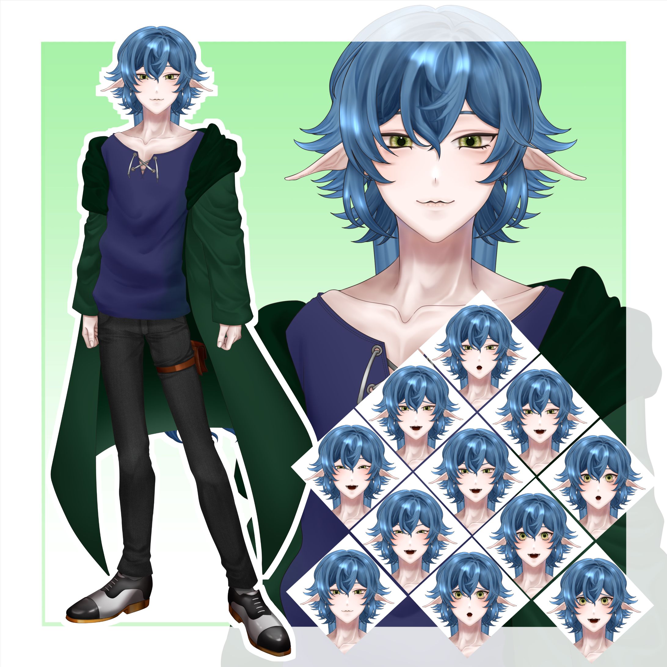 OC 立ち絵 エルフ男子-1