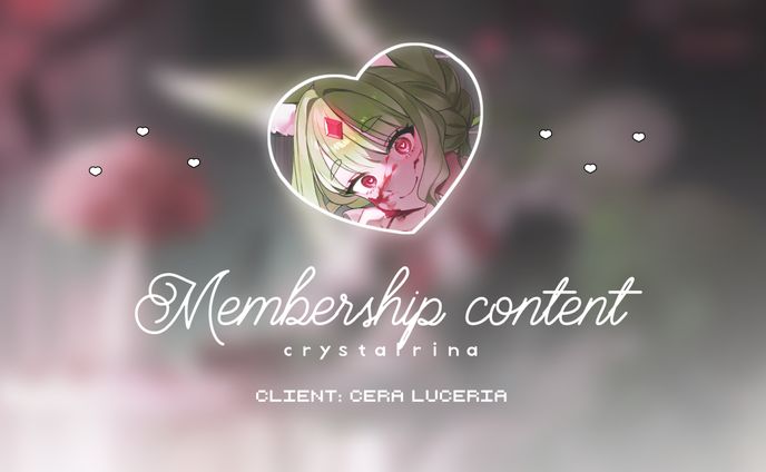 【Commission】Cera Luceria: Membership wallpaper