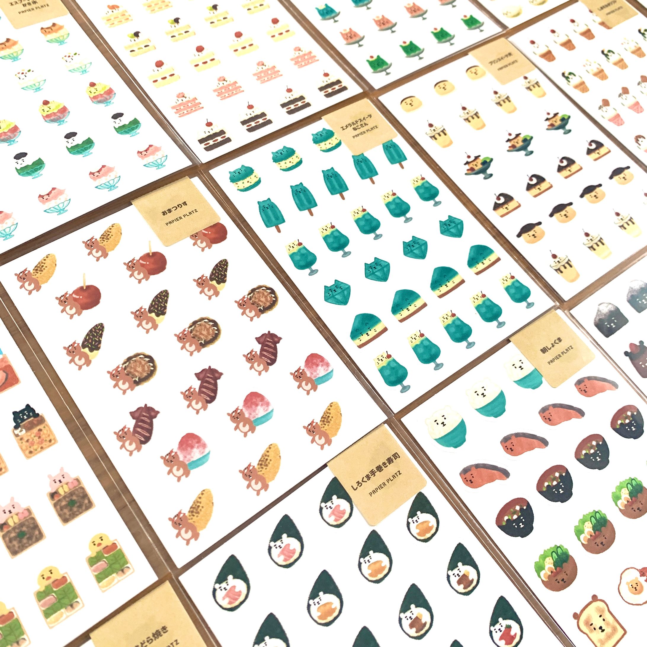 たべもの×いきものシール-1