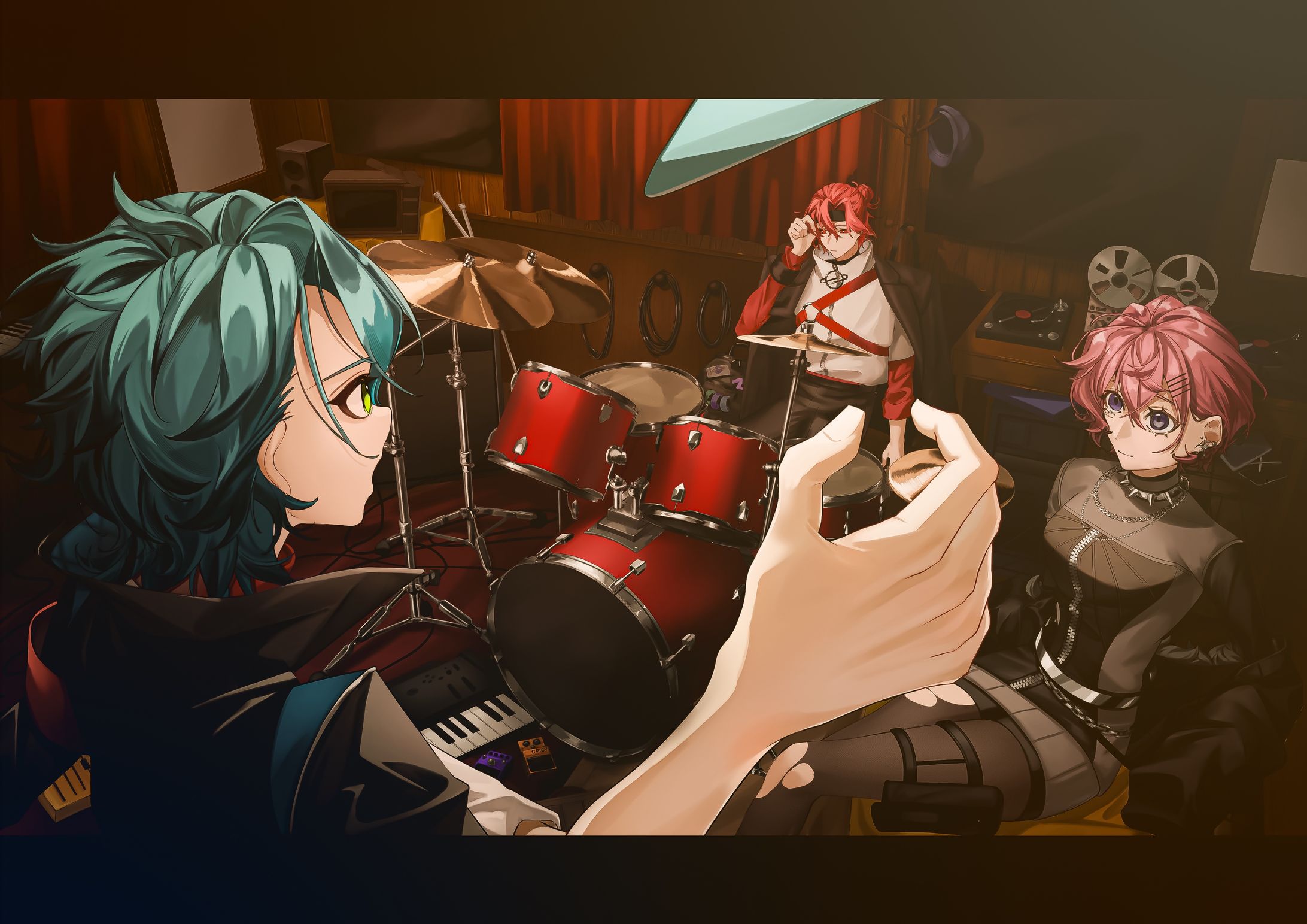 【自主制作】バンドマン 1枚絵+設定画-1