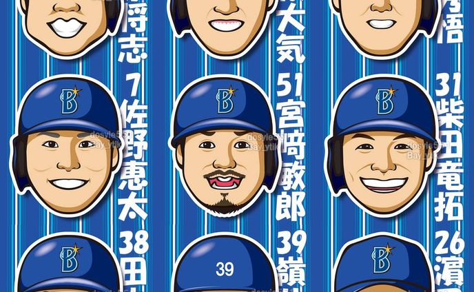 プロ野球開幕だーい！！！
1番センタークワおかえり！！！
ルーキー牧くん開幕スタメンおめでとう！！！！！
番長の初陣に勝利を！！！.
.
※イラストご利用の際はお声掛け・dosyie551へのリンクをお願い致します。
#横浜DeNAベイスターズ #横浜denaベイスターズ #ベイスターズ #横浜ベイスターズ #DeNA #dena #baystars #yokohama #横浜 #プロ野球 #野球 #baseball #プロ野球 #開幕  #開幕戦 #ハマスタ #やっぱりプロ野球だ #今日のスタメン #スタメン #イラスト #illustration #絵 #お絵描き #picture #似顔絵 #portrait #デザイン #design #アート #art