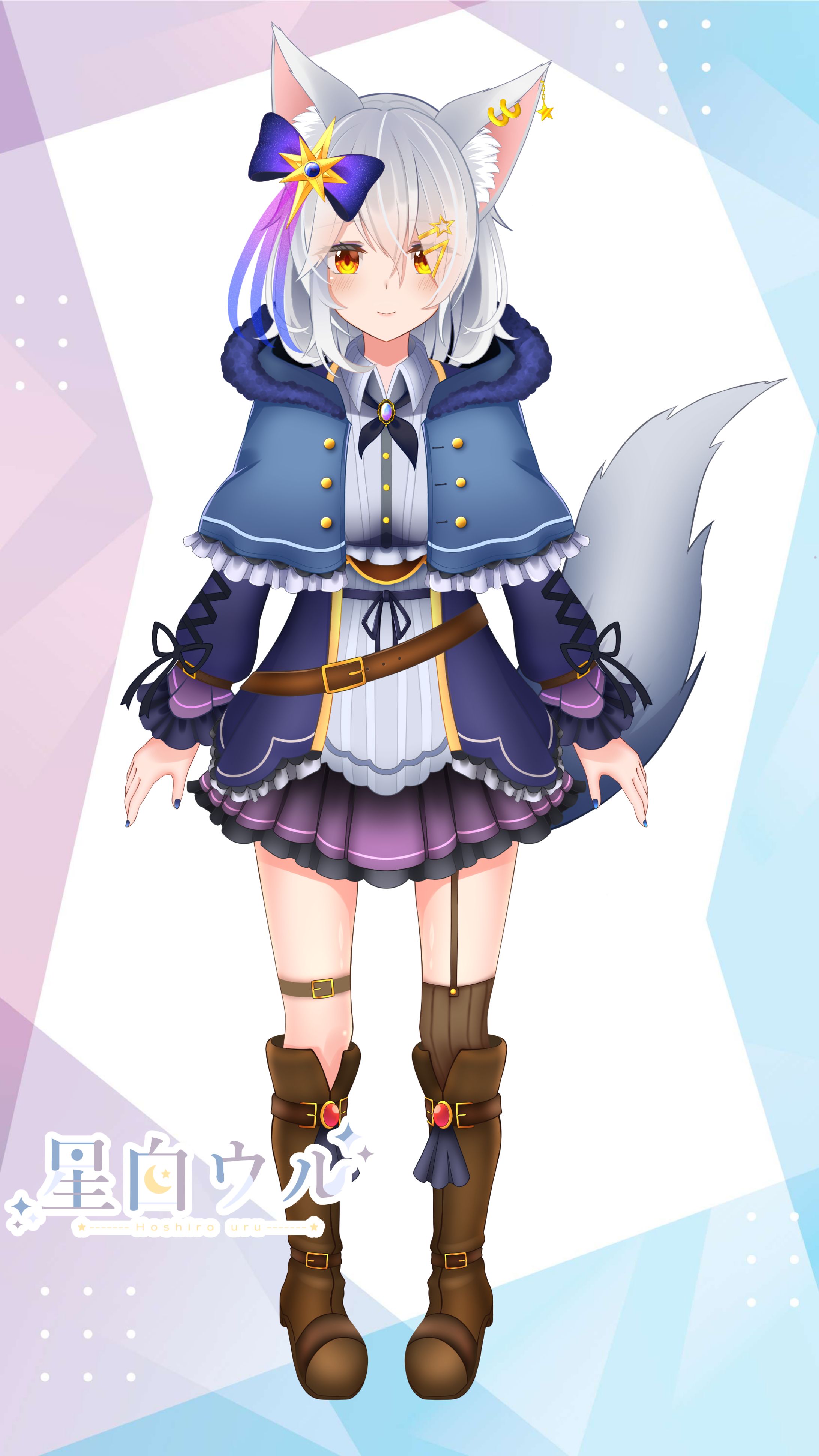 【Vtuber】星白ウル 初期衣装-1