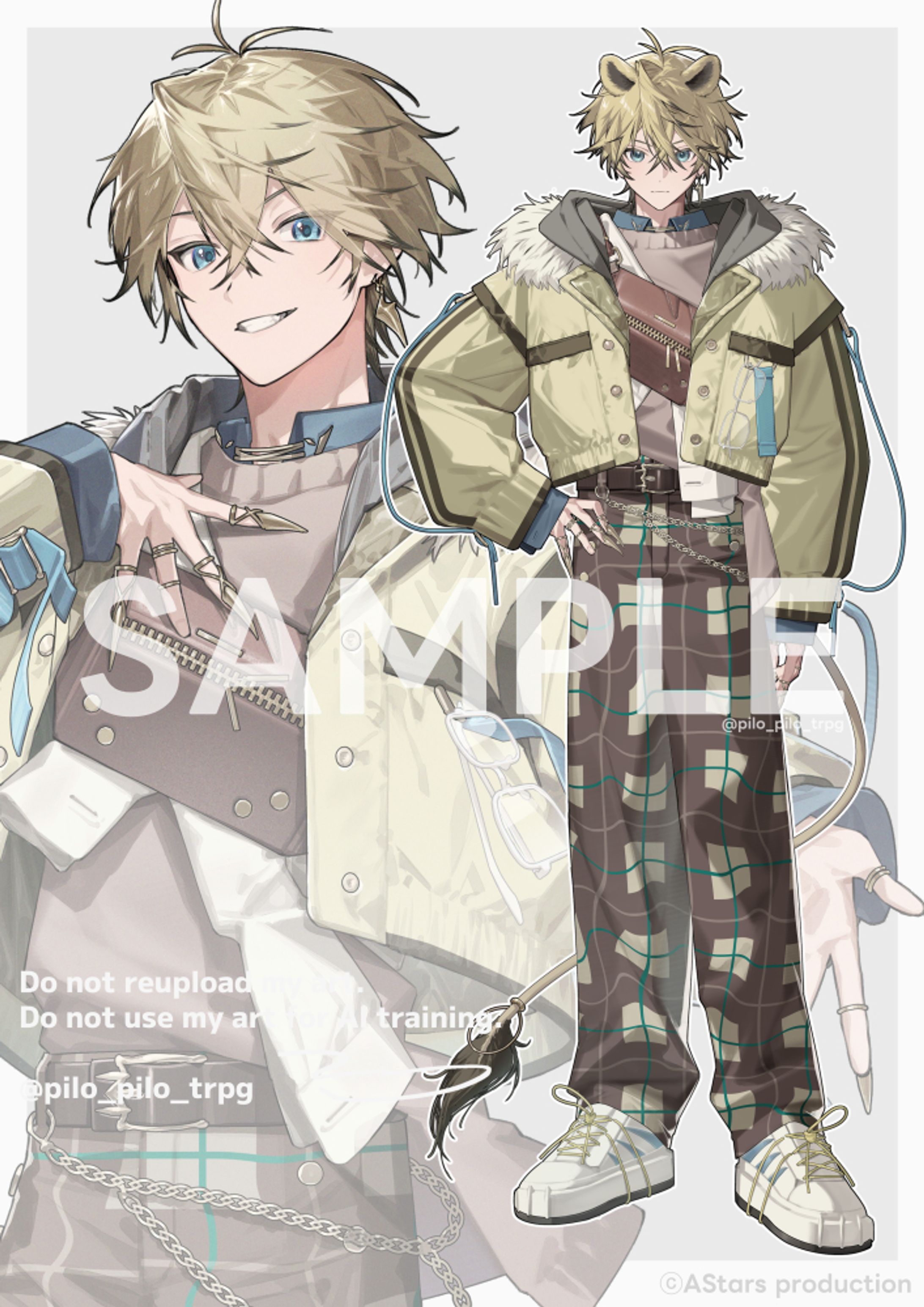 AStars production所属　Shishiou Seito　立ち絵イラスト-1