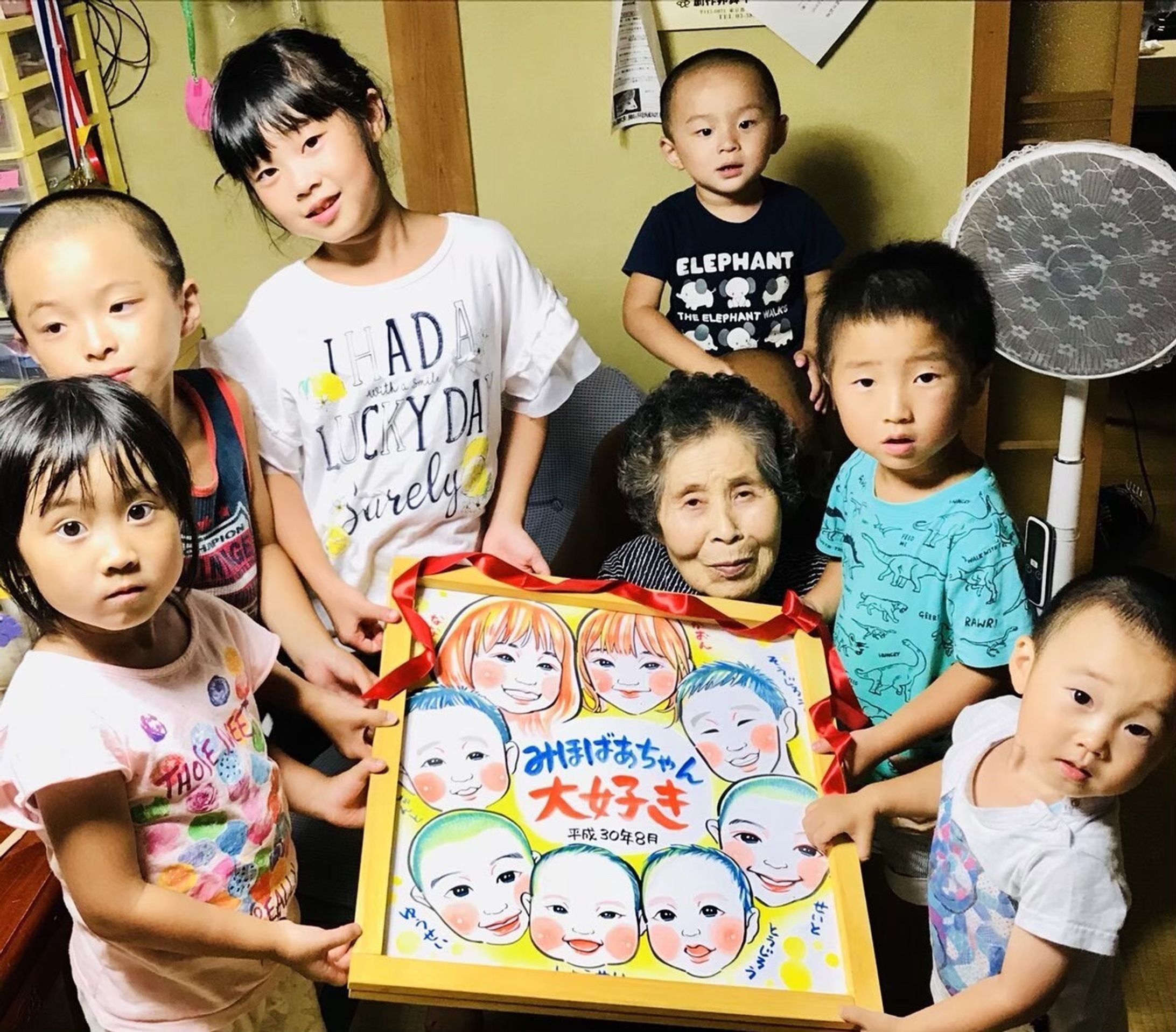 【似顔絵】おばあちゃんへ　記念日-1