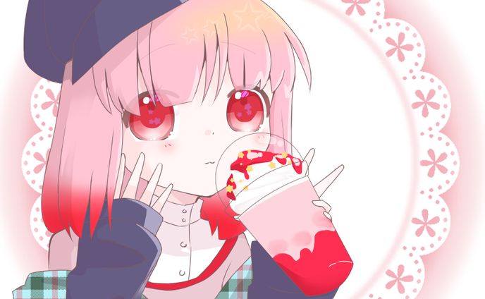 ピンク髪の子