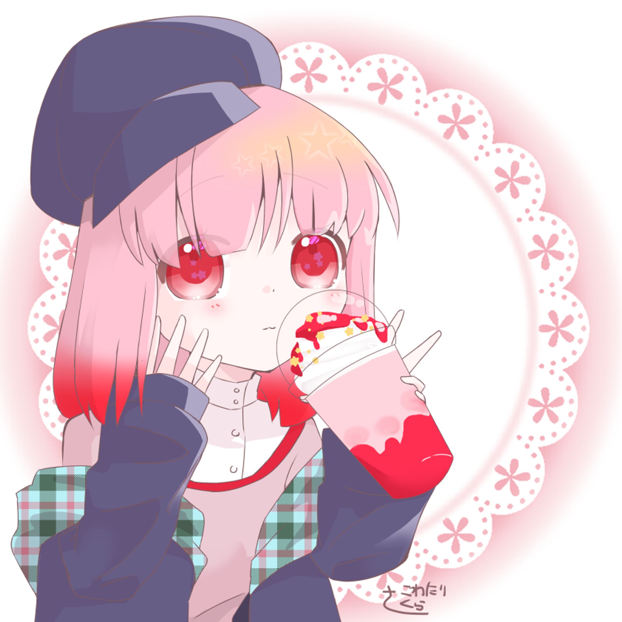 ピンク髪の子-1