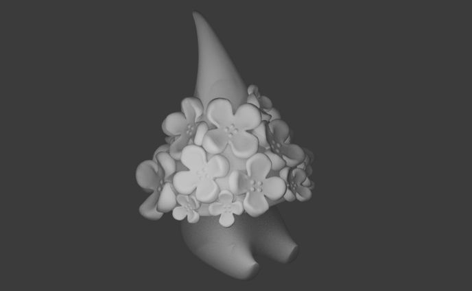 紫陽花種ノーム│Blender(練習)