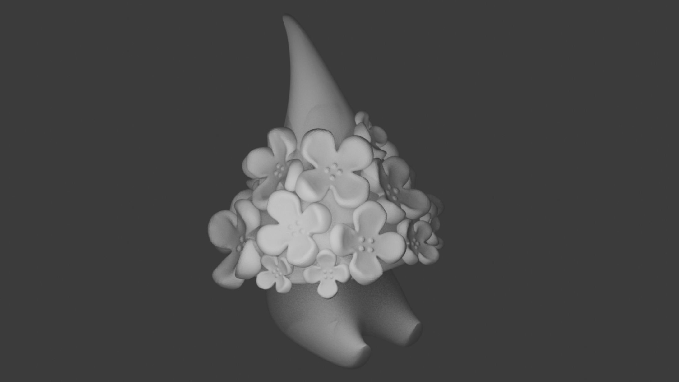 紫陽花種ノーム│Blender(練習)-1