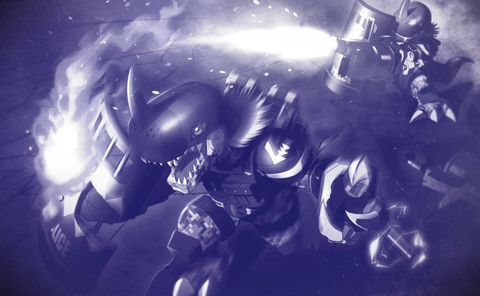 【仕事絵】DIGIMONSEEKERS モノクロ挿絵❹