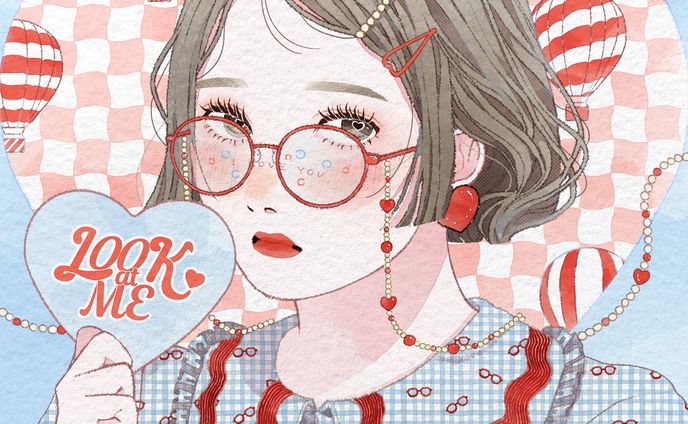 【優秀賞】「眼鏡のあの人 展」イラスト