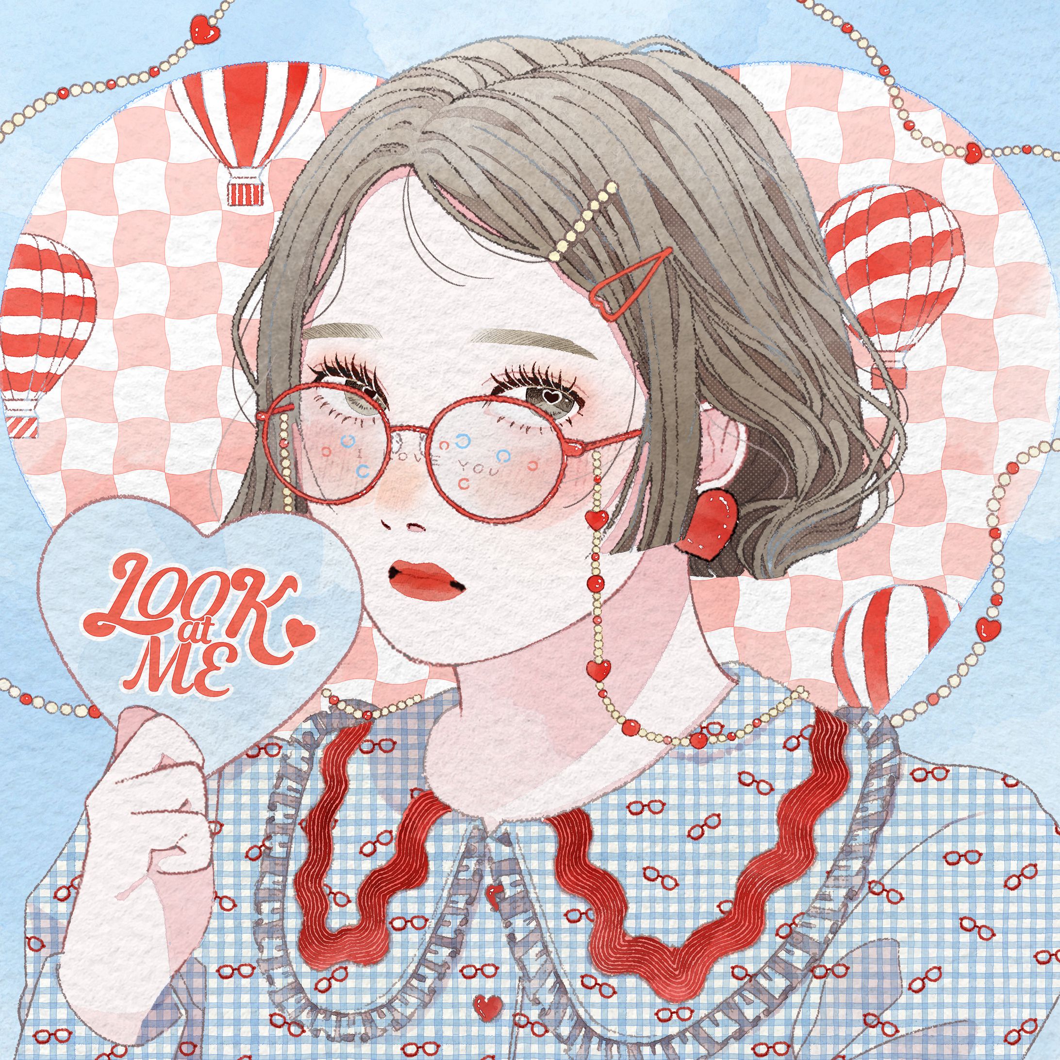 【優秀賞】「眼鏡のあの人 展」イラスト-1