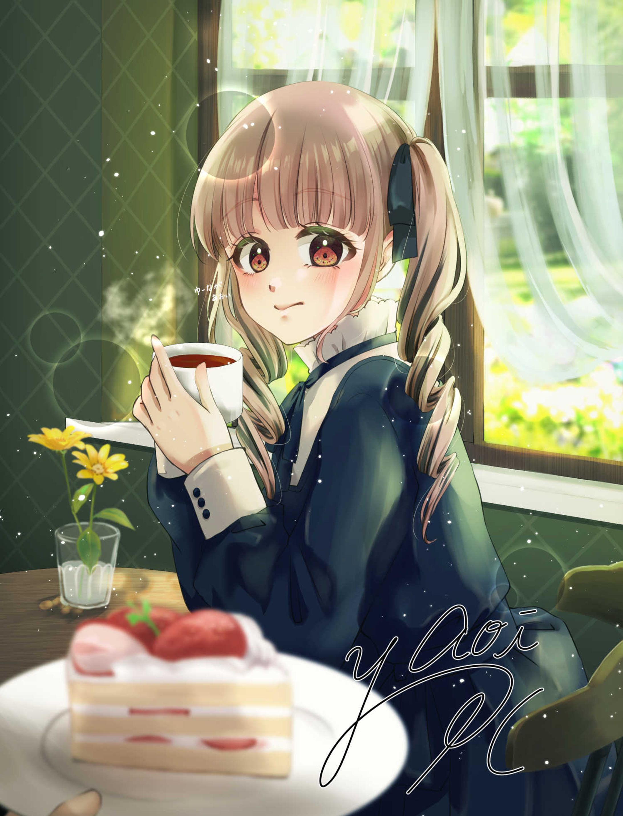 半身イラスト（背景あり）-1