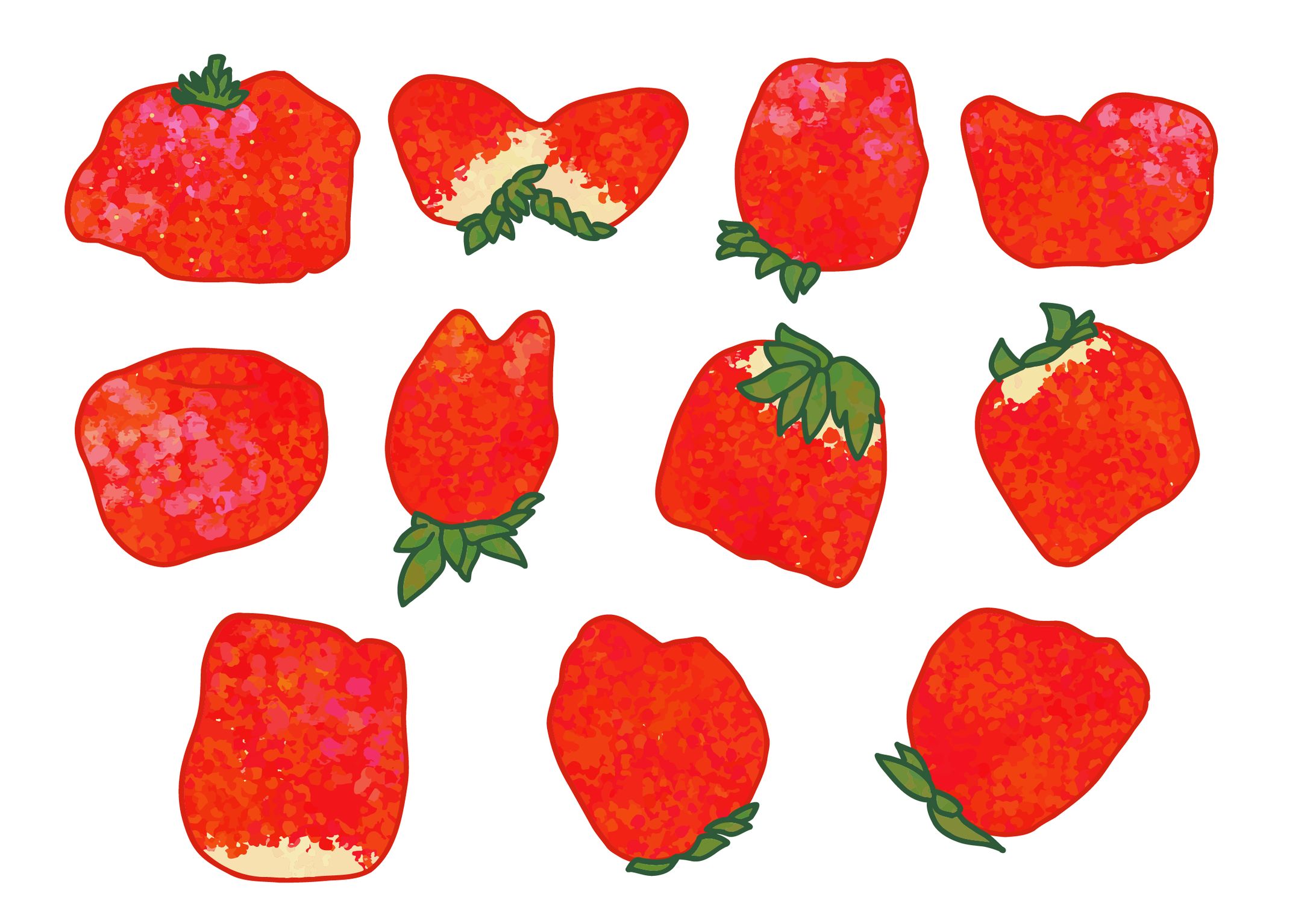 個性的なイチゴ-1