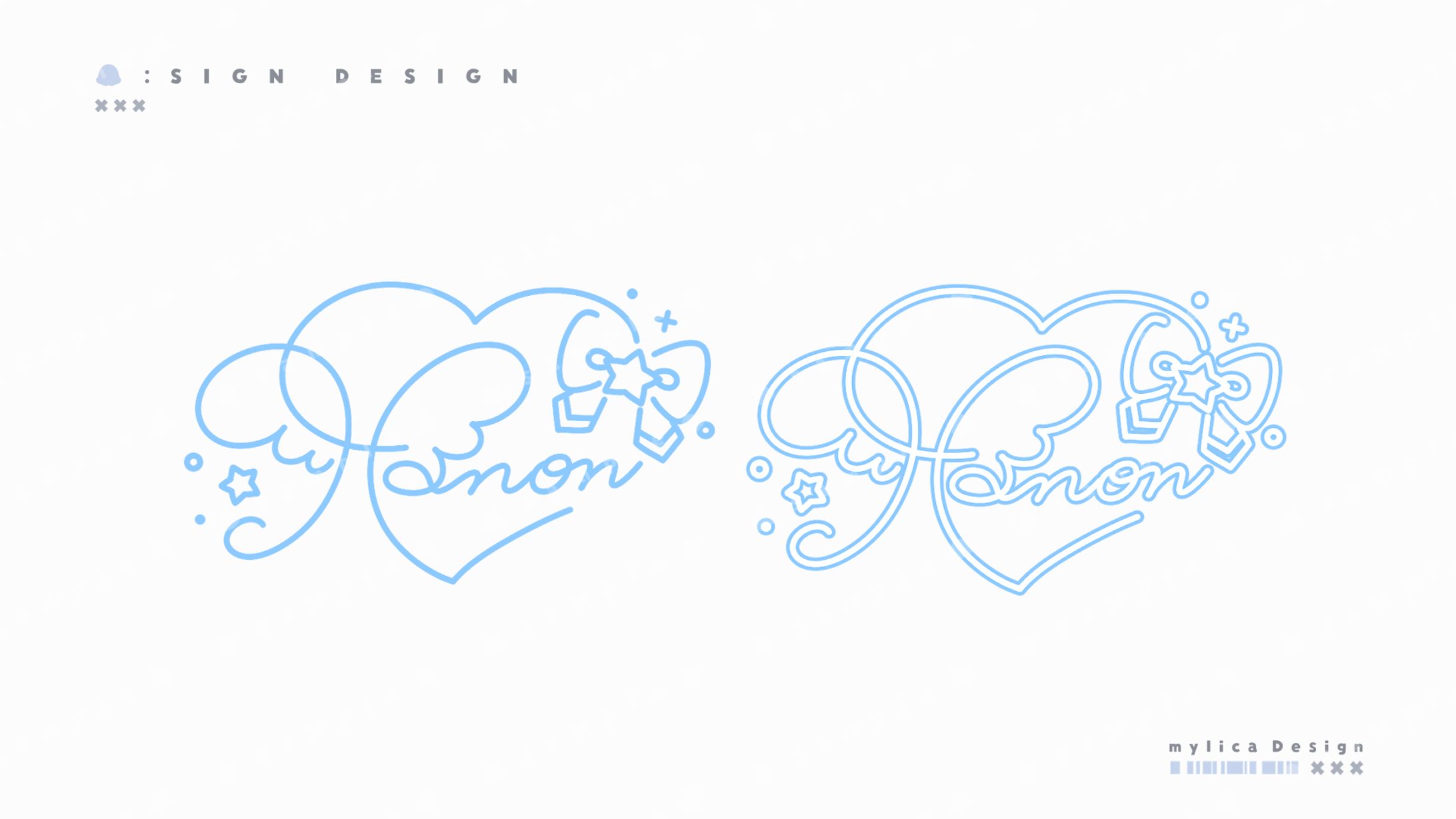 天使はのん / SIGN DESIGN-1