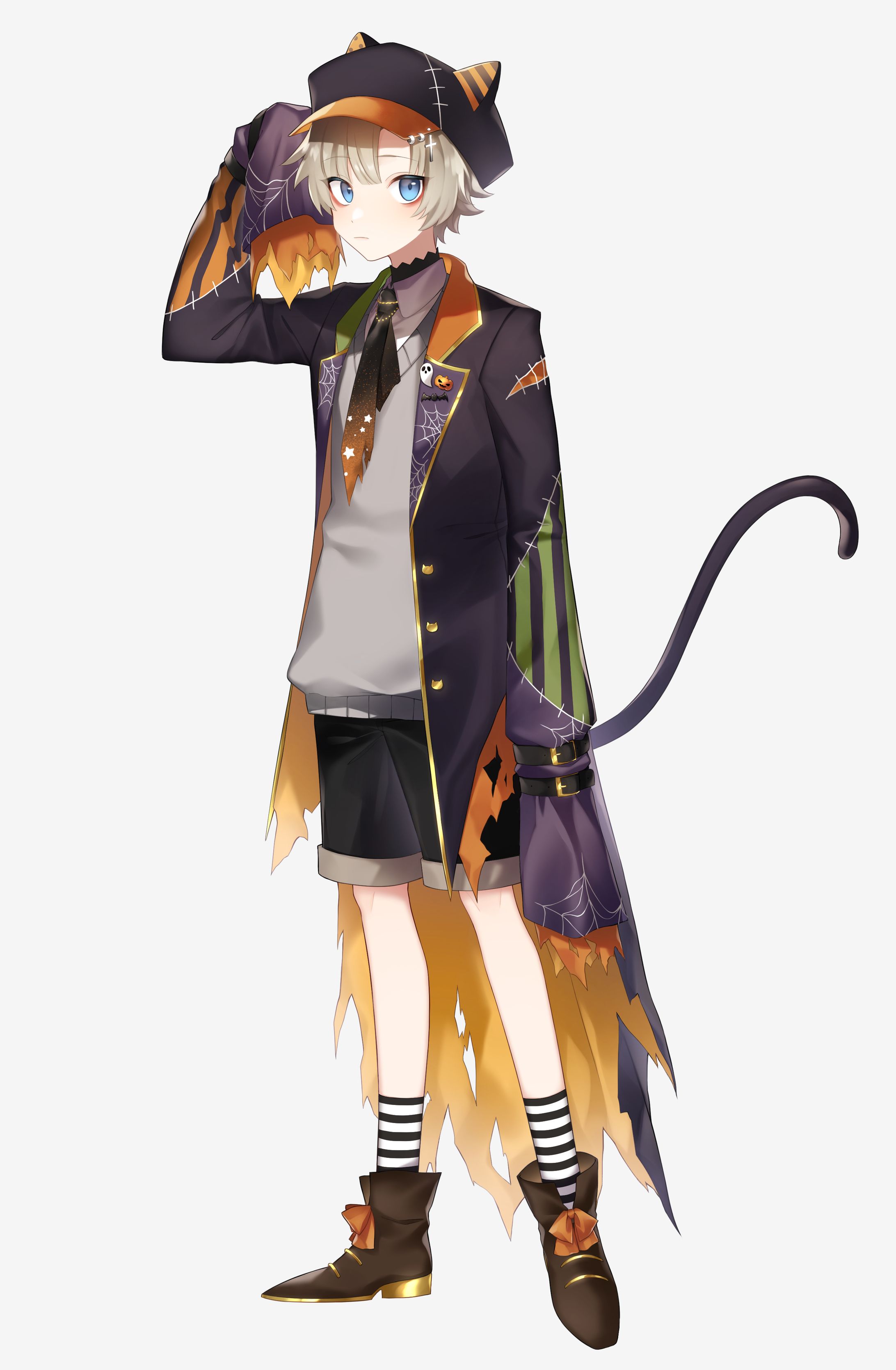 【創作】ハロウィンの少年-1
