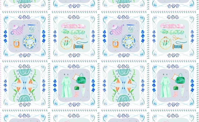 お仕事【envelope ギフト用包装紙デザイン】